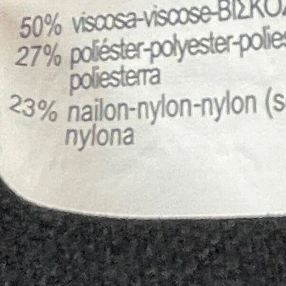 Zara Sweatshirt Women's Sz Large Black Crew Neck Ribbed Knit Pullover Stretch - Picture 9 of 10